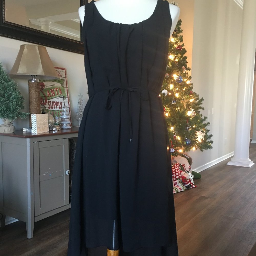 NWT BLACK PREMISE CHIFFON DRESS SZ M